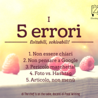5 Errori Food Writing