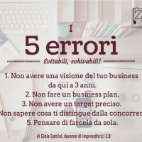 5 errori quando ci si mette in proprio