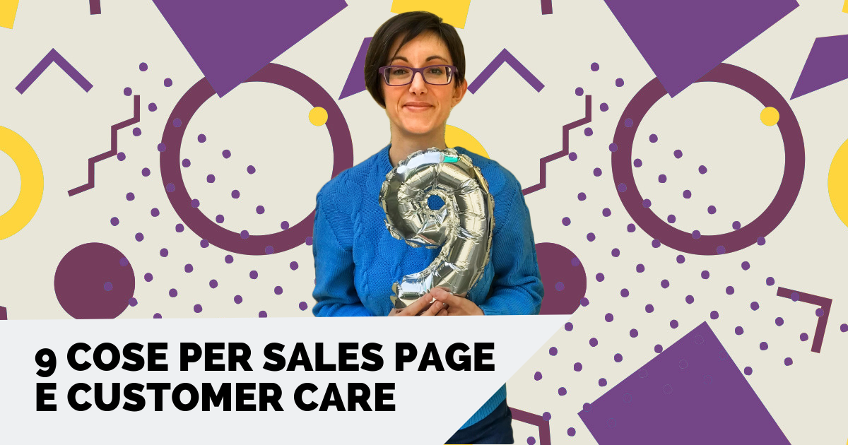 9 cose per sales e customer care